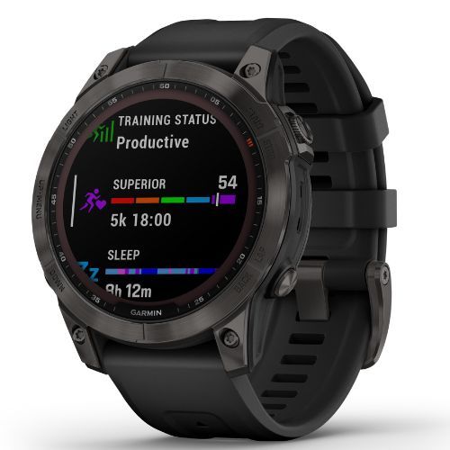 Garmin Fenix 7 Sapphire Solar Hrm Elevate Ox orologio nero 010-02540-21