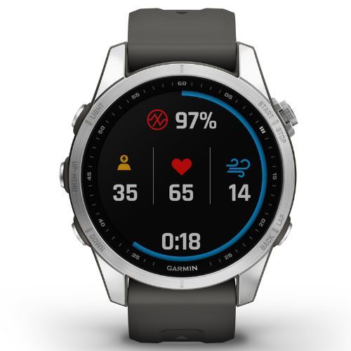 Garmin Fenix 7S Hrm Elevate Ox orologio argento 010-02539-03