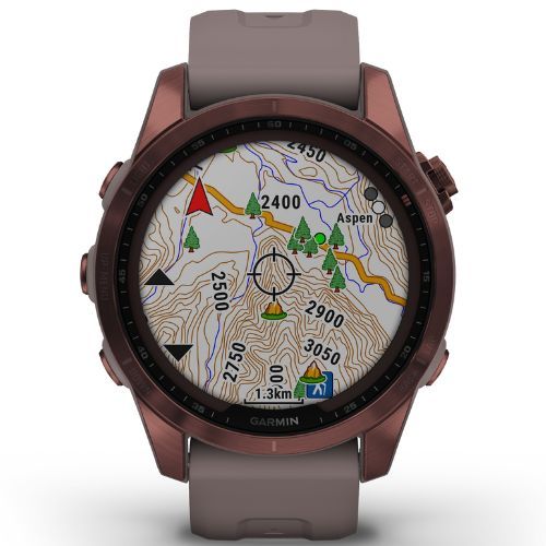 Garmin Fenix 7S Sapphire Solar Hrm Elevate Ox orologio nero 010-02539-25