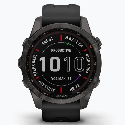 Garmin Fenix 7S Sapphire Solar Hrm Elevate Ox orologio nero 010-02539-25