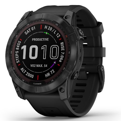 Garmin Fenix 7X Sapphire Solar Hrm Elevate Ox orologio nero 010-02541-23