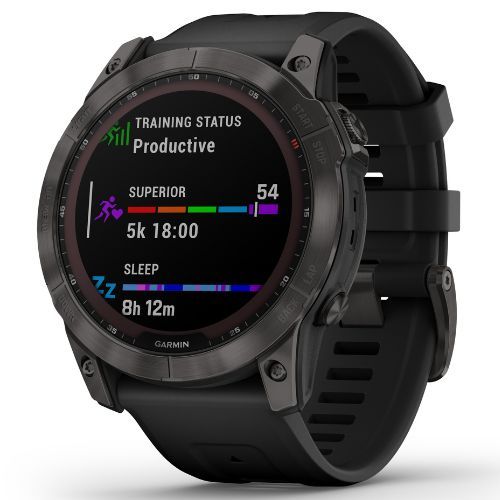 Garmin Fenix 7X Sapphire Solar Hrm Elevate Ox orologio nero 010-02541-11