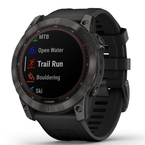 Garmin Fenix 7X Sapphire Solar Hrm Elevate Ox orologio nero 010-02541-11