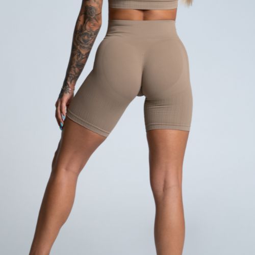 Pantaloncini da allenamento donna Gym Glamour Push Up nude