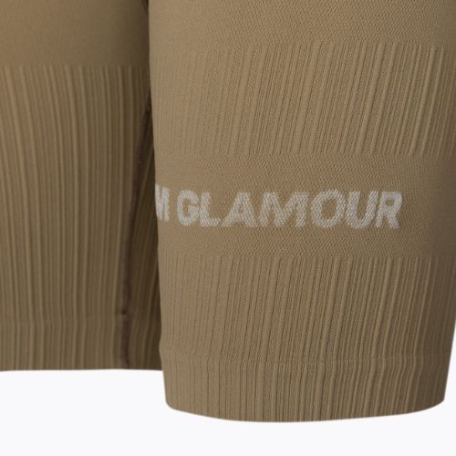 Pantaloncini da allenamento donna Gym Glamour Push Up nude