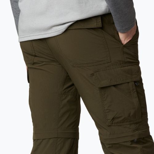 Pantaloni da trekking Columbia Silver Ridge II Convertible verde oliva per uomo