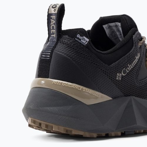 Columbia Uomo Facet 60 Low Outdry nero/antico fossile stivali da trekking