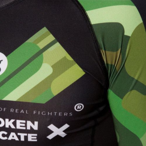 Rashguard da uomo a maniche lunghe KSW Camo nero