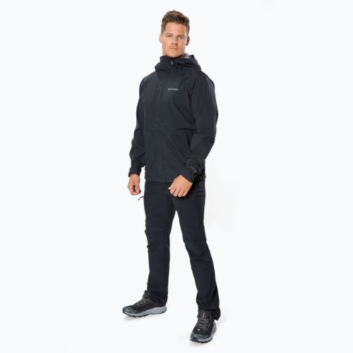 Giacca da pioggia Columbia Earth Explorer uomo nero