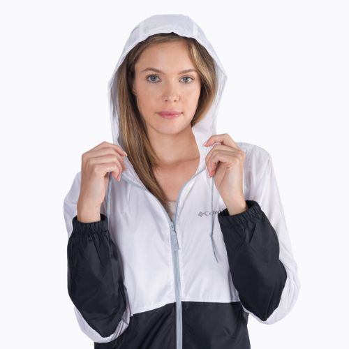 Giacca a vento Columbia Flash Forward donna bianco/nero