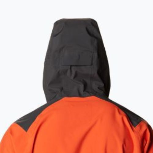 Columbia Peak Creek - Giacca da pioggia da uomo in quarzo rosso/squalo