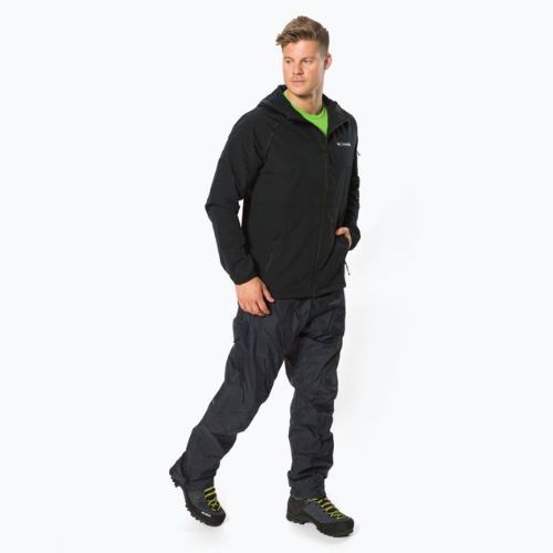 Giacca Columbia Tall Heights con cappuccio Softshell da uomo, nero