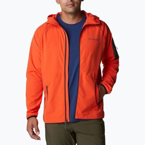 Giacca Softshell con cappuccio Columbia Tall Heights Uomo rosso quarzo