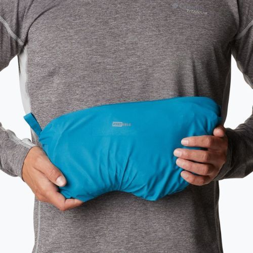 Giacca da pioggia Columbia Titan Pass 2.5L da uomo grigio nimbus/marino scuro