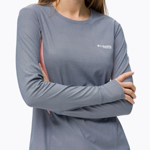 Columbia Titan Pass Sun Deflect manica lunga trekking donna notturna/corallina