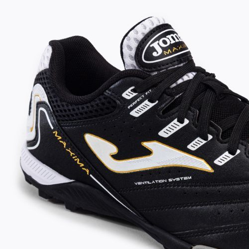 Scarpe da calcio Joma Maxima TF da uomo, nero
