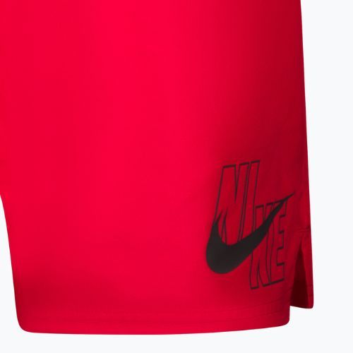 Pantaloncini da bagno Nike Logo Solid 5" Volley Uomo rosso università