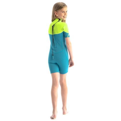 Schiuma da nuoto JOBE Boston 2 mm Shorty verde acqua per bambini