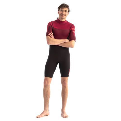 Pantaloncini JOBE Perth 3/2 mm Uomo Rosso Schiuma da Nuoto