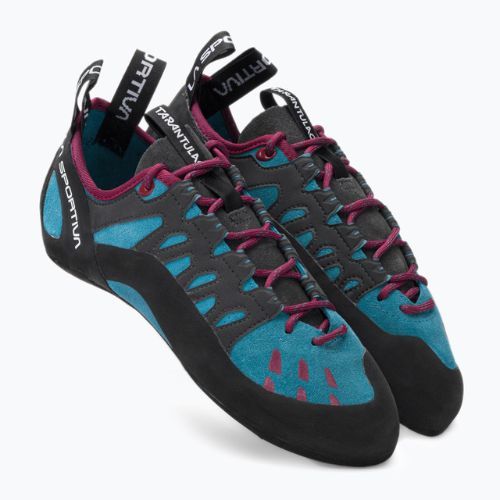 Scarpa da arrampicata La Sportiva Tarantulace topazio/rosso/prugna da donna