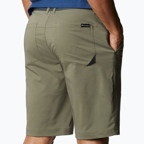 Pantaloncini da trekking Columbia Tech Trail verde pietra da uomo