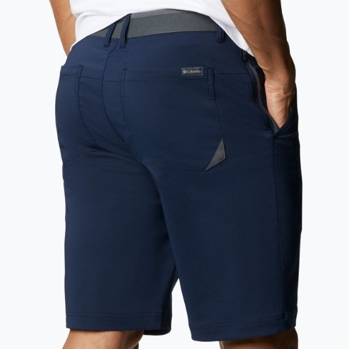 Columbia Tech Trail - Pantaloncini da trekking da uomo, colore blu scuro