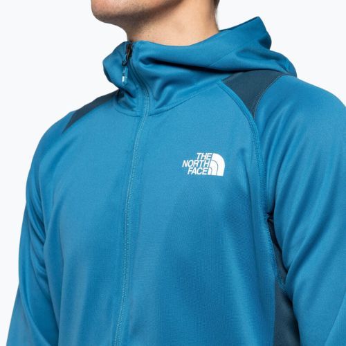 Felpa trekking uomo The North Face AO Midlayer FZ con cappuccio blu banff/blu monterey