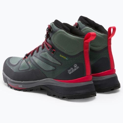 Stivali da trekking da donna Jack Wolfskin Force Striker Texapore Mid lime/verde scuro