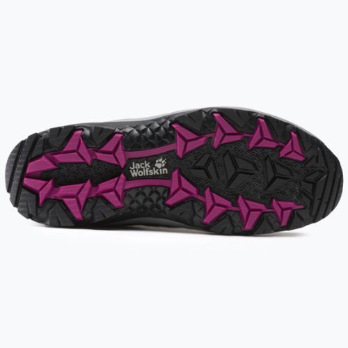 Stivali da trekking Jack Wolfskin da donna Vojo 3 Texapore Low acciaio scuro/viola