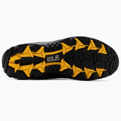Jack Wolfskin stivali da trekking da uomo Vojo 3 Texapore Mid nero/giallo bordeaux
