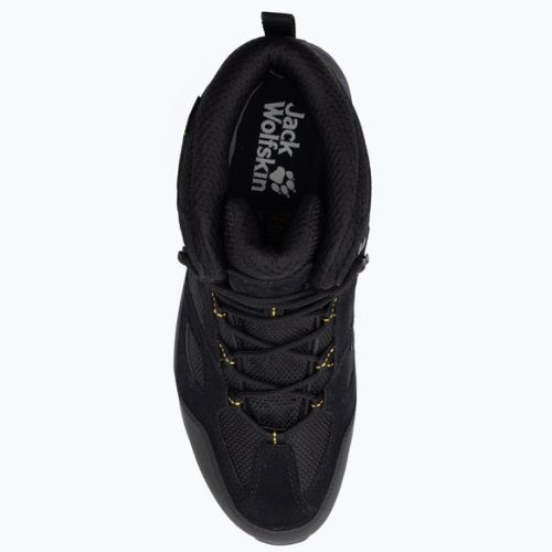 Jack Wolfskin stivali da trekking da uomo Vojo 3 Texapore Mid nero/giallo bordeaux