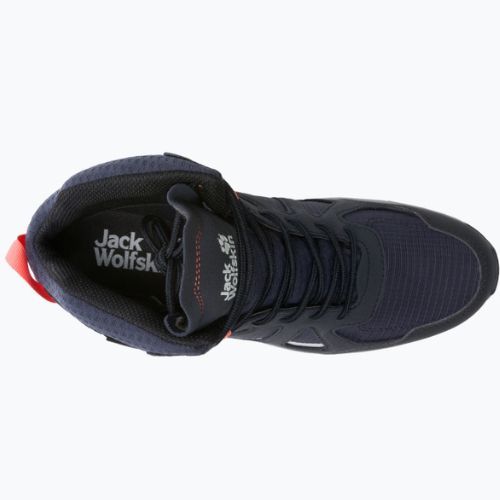 Stivali da trekking Jack Wolfskin da donna Woodland 2 Texapore blu scuro/rosa