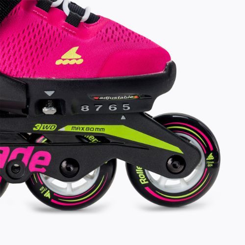 Pattini a rotelle per bambini Rollerblade Microblade rosa/verde chiaro