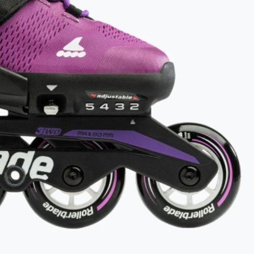 Pattini a rotelle per bambini Rollerblade Microblade viola/nero