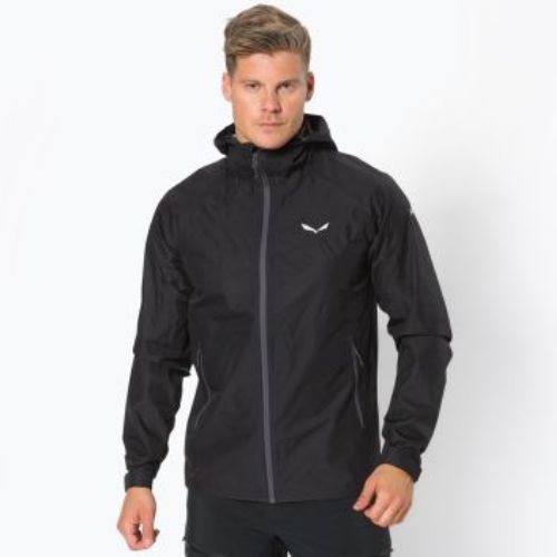 Giacca da pioggia Salewa da uomo Puez Aqua 3 PTX nero out