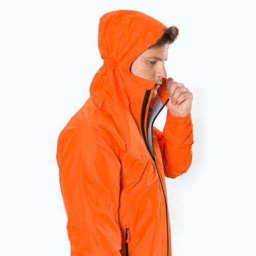 Giacca da pioggia Salewa da uomo Puez Aqua 3 PTX rosso/arancio