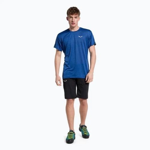 Maglietta Salewa Puez Melange Dry elettrica melange da uomo