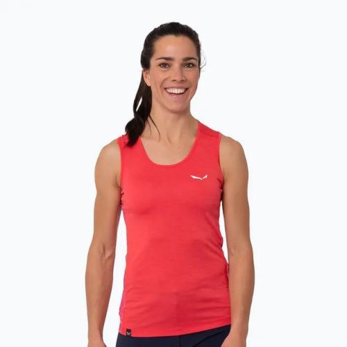 T-shirt trekking donna Salewa Puez Graphic Dry Tank calypso coral melange