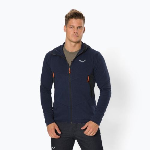Felpa da trekking con cappuccio Salewa Lavaredo Hemp da uomo blazer navy