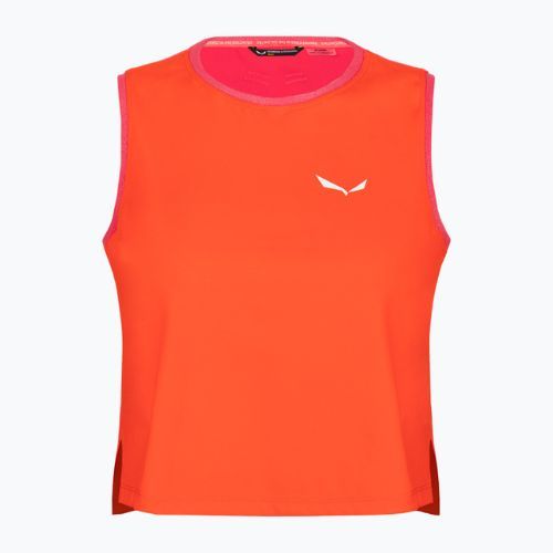 Maglietta trekking donna Salewa Pedroc Dry Resp Tank rosso arancio