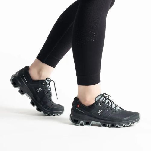 Scarpe da corsa On Cloudventure donna nero/cobble
