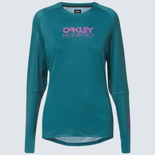 Oakley WMNS Factory Pilot bayberry a manica lunga da ciclismo da donna