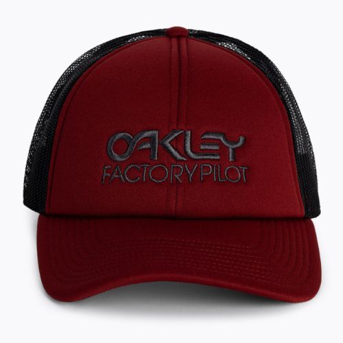 Oakley Factory Pilot Trucker berretto da baseball da uomo rosso ferro
