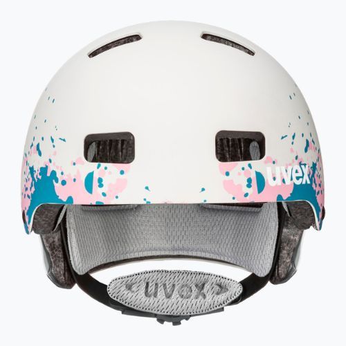 Casco da bici per bambini UVEX Kid 3 CC grigio pompelmo opaco