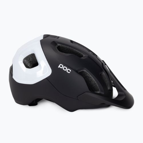 POC Axion Race MIPS casco da bici nero uranio opaco/bianco idrogeno