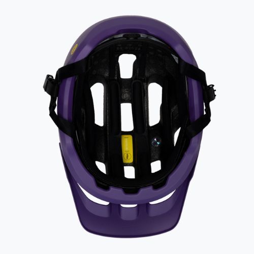 POC Axion Race MIPS casco da bici viola zaffiro/nero uranio metallizzato/opaco