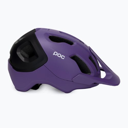POC Axion Race MIPS casco da bici viola zaffiro/nero uranio metallizzato/opaco