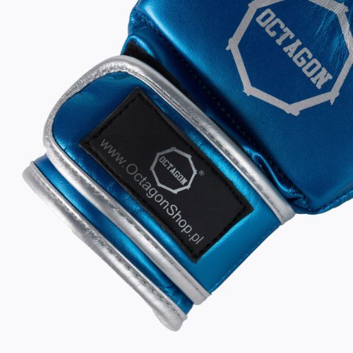 Guanti da grappling Octagon MMA blu metallizzato