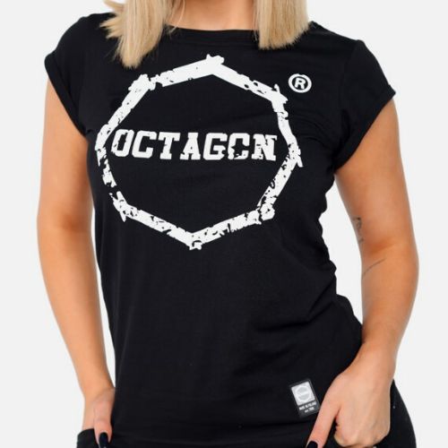 Maglietta Octagon donna "Denti" nero