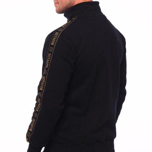 Felpa Octagon Zip Stripe uomo nero/oro